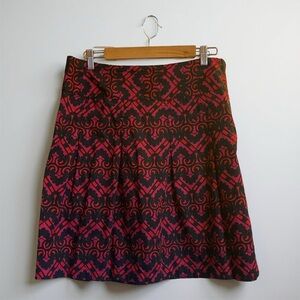 H&M pink and black print skirt, size 12, Y2K